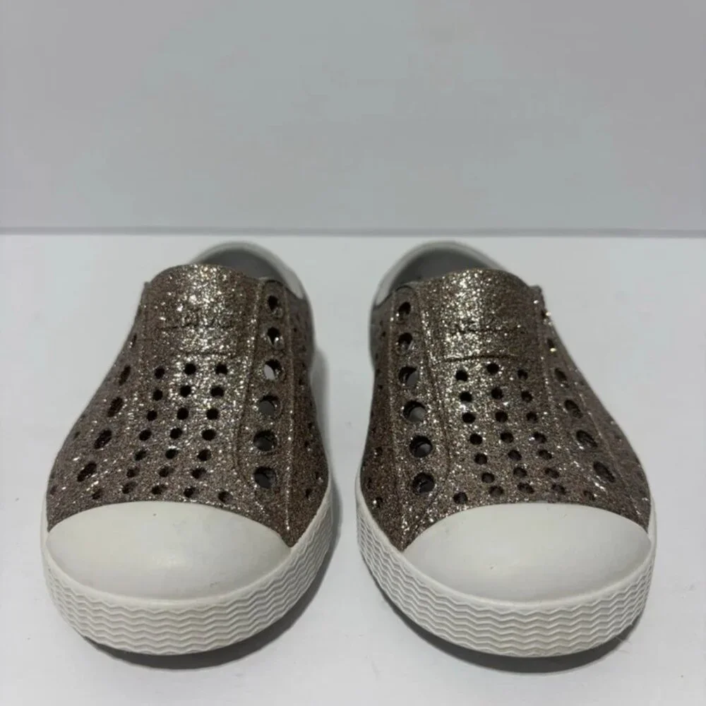 Native Toddlers’ Jefferson Bling Glitter Shoes, Girls’ Size C4